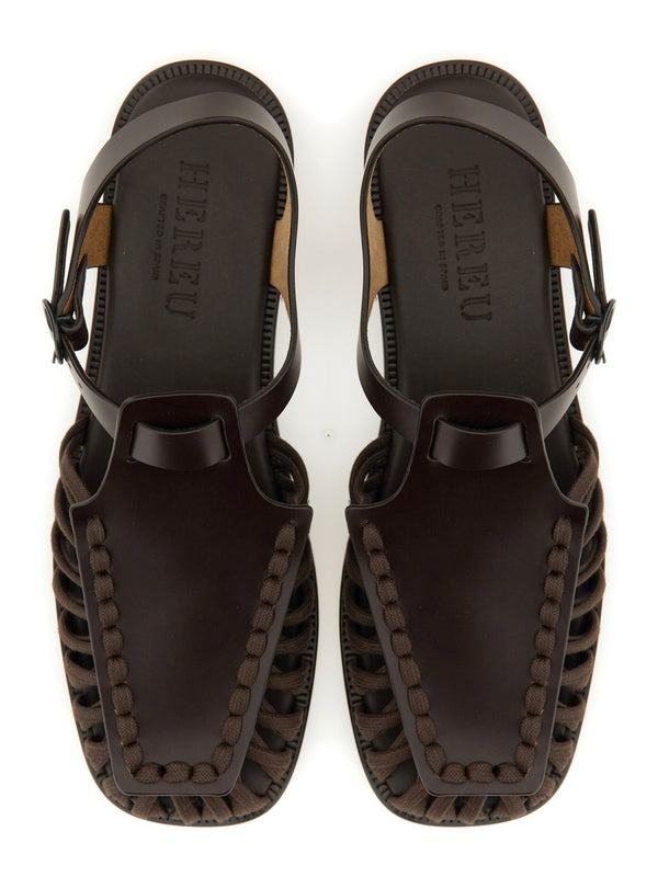 Alaro Leather Cotton Sandals