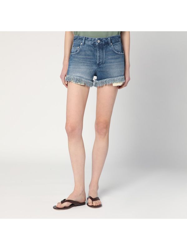 Anagram Logo Denim Shorts