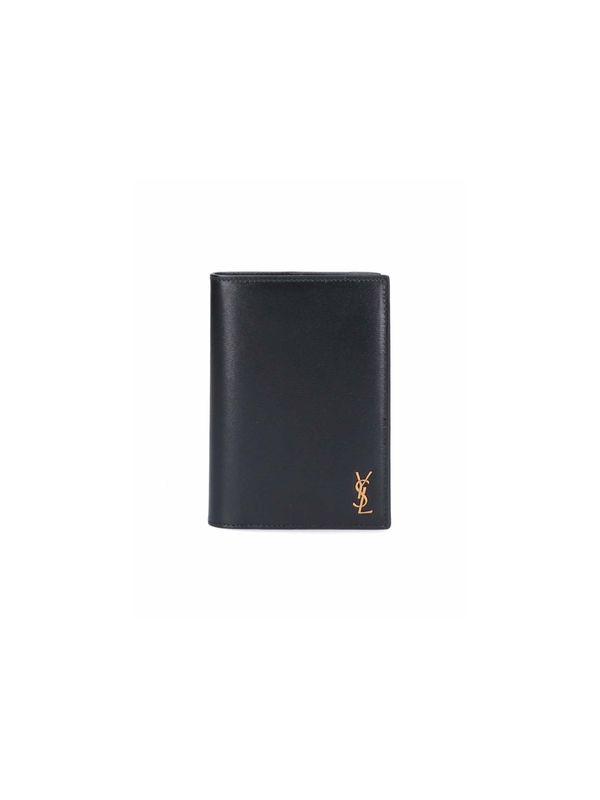 Cassandra Monogram Flap Passport Wallet