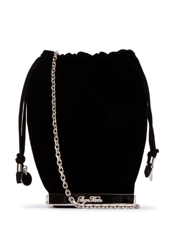 Viv Pocket Strass Velvet Cube Bag