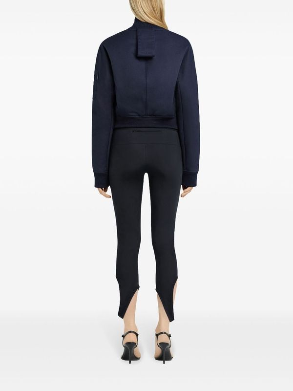 Black Nylon Blend Leggings