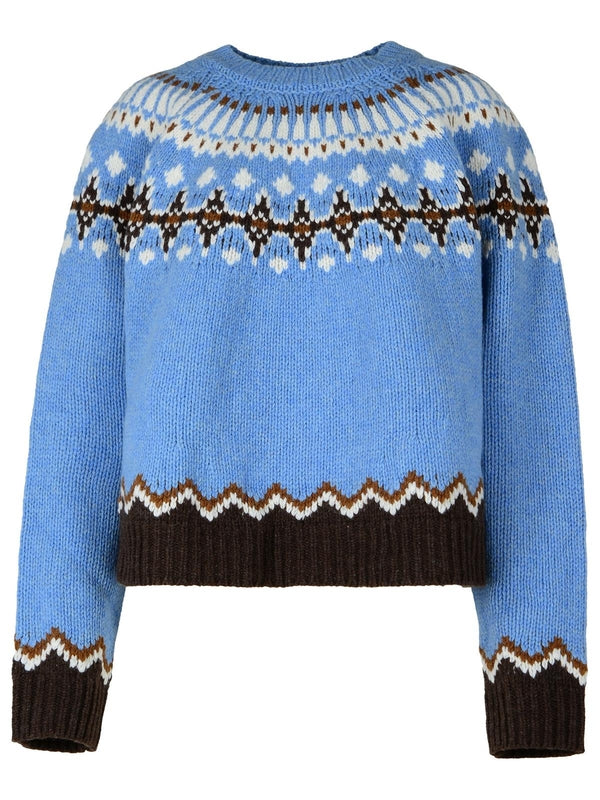 Jacquard Pattern Wool Knit