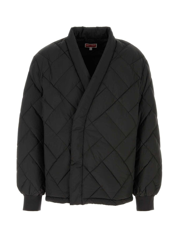 绗缝和服填充夹克