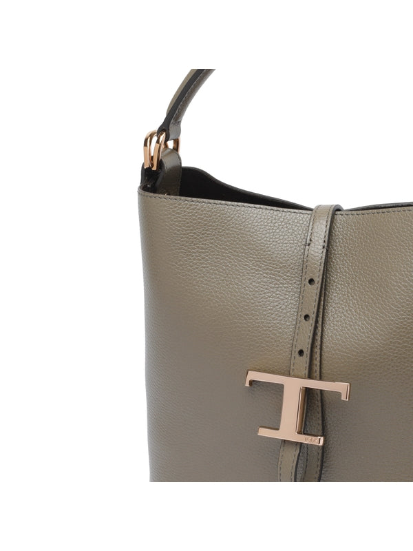 Tod'S Grey Tote Bags