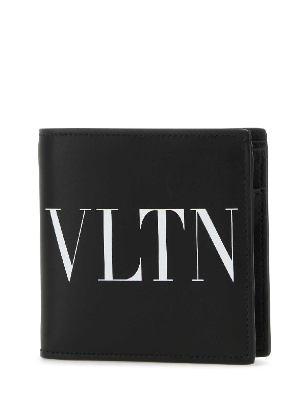 Vltm Logo Printed Leather Bifold Wallet