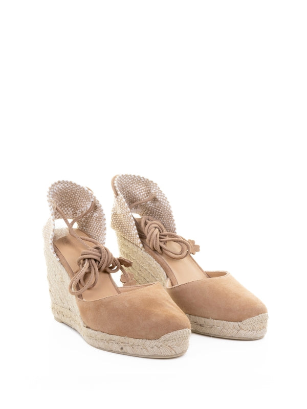 Castañer Beige Wedge Sandals