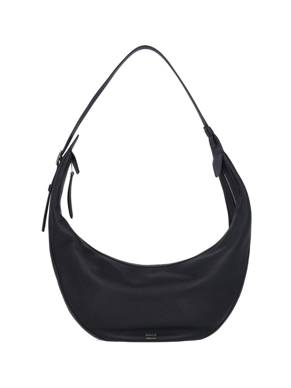 Augustina Logo Leather Shoulder Bag