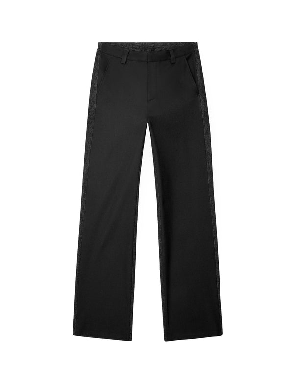 Wire Denim Insert Wool Pants