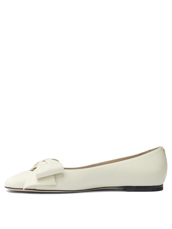 Valentino White Flat Shoes