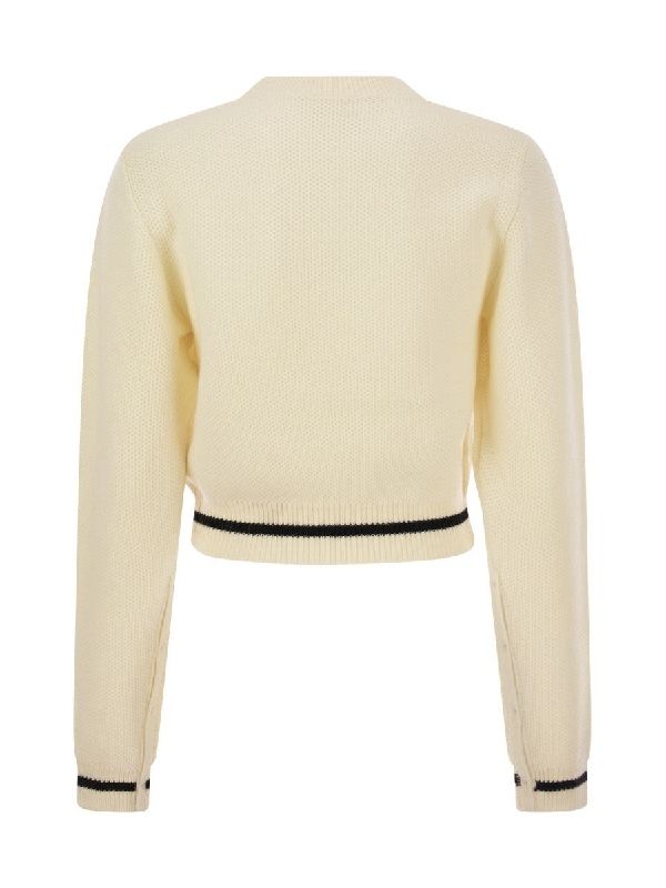 Chest Logo Wool Sweater