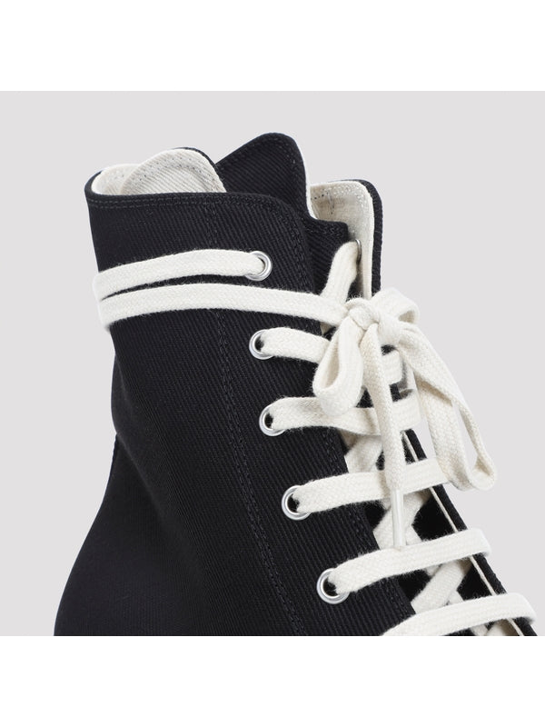 Rick Owens Drkshdw Black High Top Sneakers