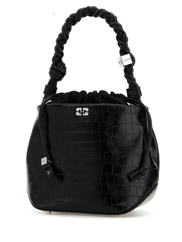 Ganni Black Bucket Bags