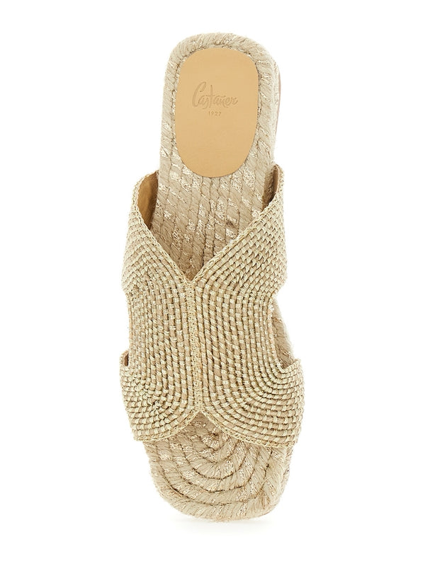 Castañer Beige Slides