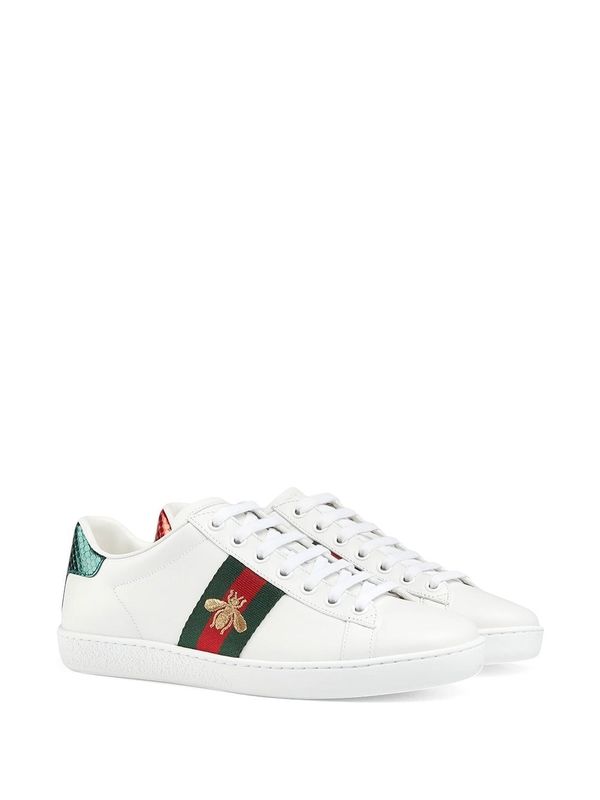 Ace Web Leather Sneakers