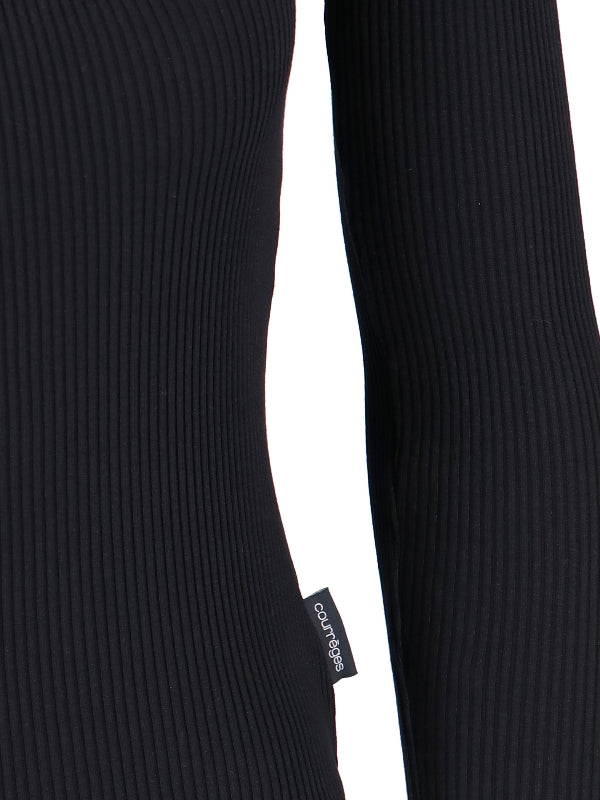 Logo Square Neck Rib Bodysuit