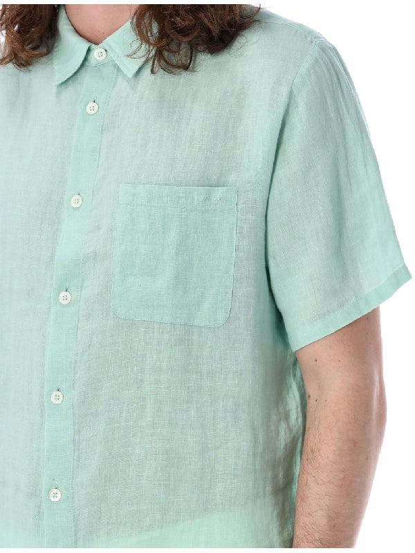 A.P.C. - Bellini Linen Short Sleeve Shirt - Jente