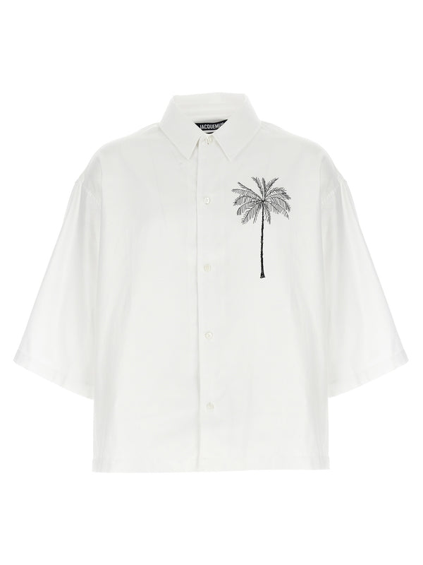 Aloe Graphic
  Printing Cotton Shirt