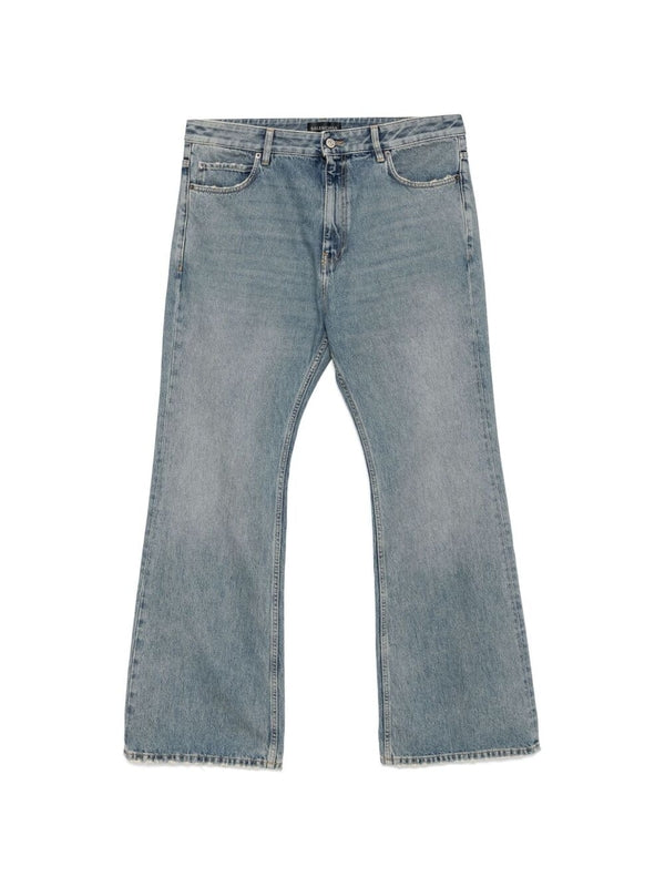 BALENCIAGA - Straight Washing Denim Pants - Jente