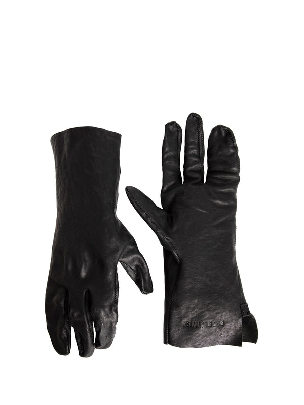 GLOVES 0480FMM20033 BLACK Black Leather Gloves