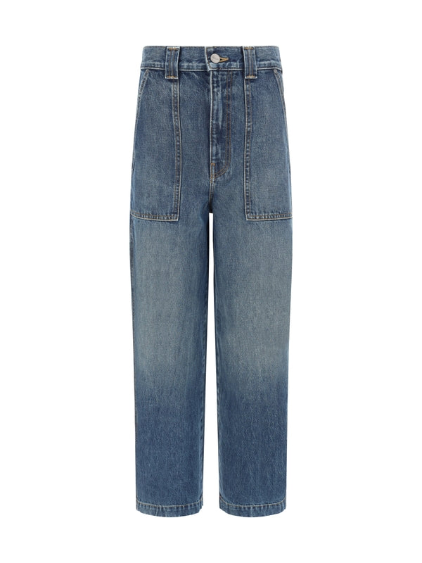 KHAITE - Hewitt High-waist Denim Pants - Jente