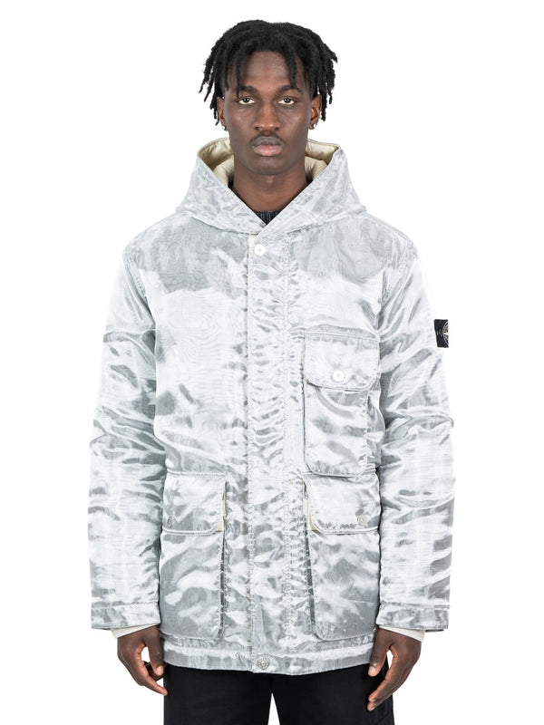 Wappen Patch Metalic Hoodie Parka