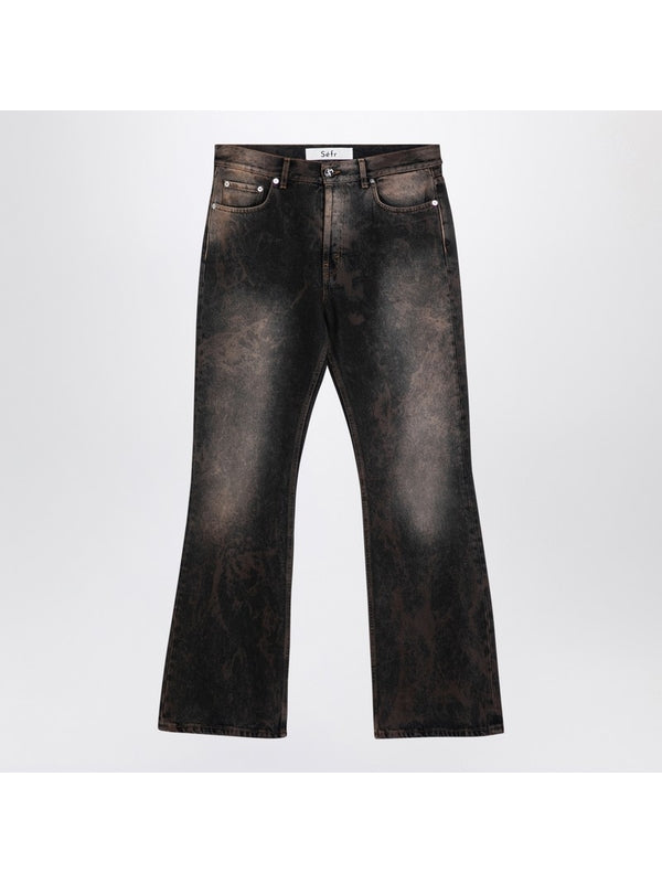 Rider Cut Denim Pants