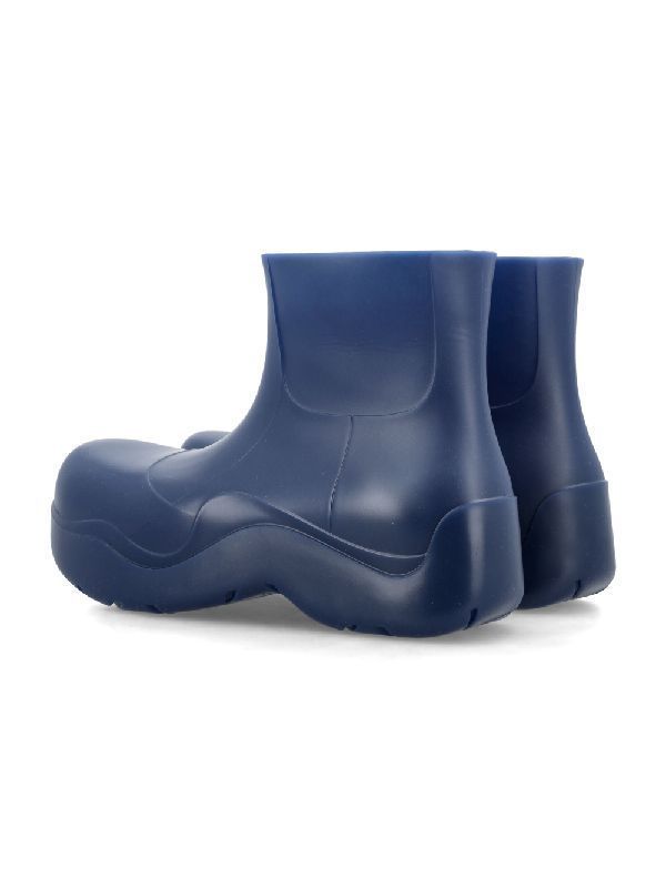 Blue Rubber Puddle Boots