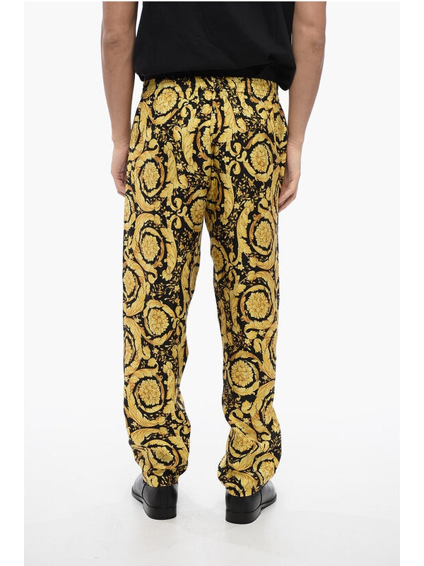 All-Over Print Silk Pants