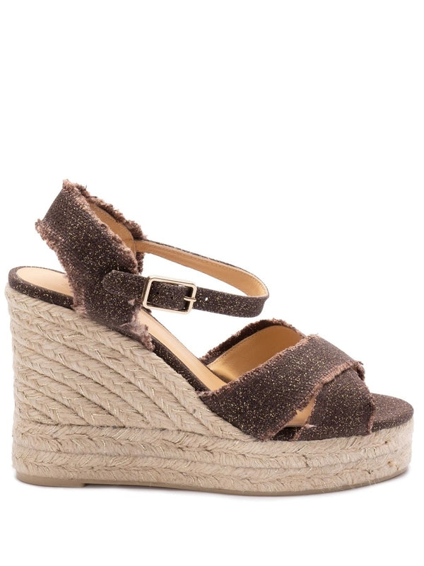 Castañer Brown Wedge Sandals