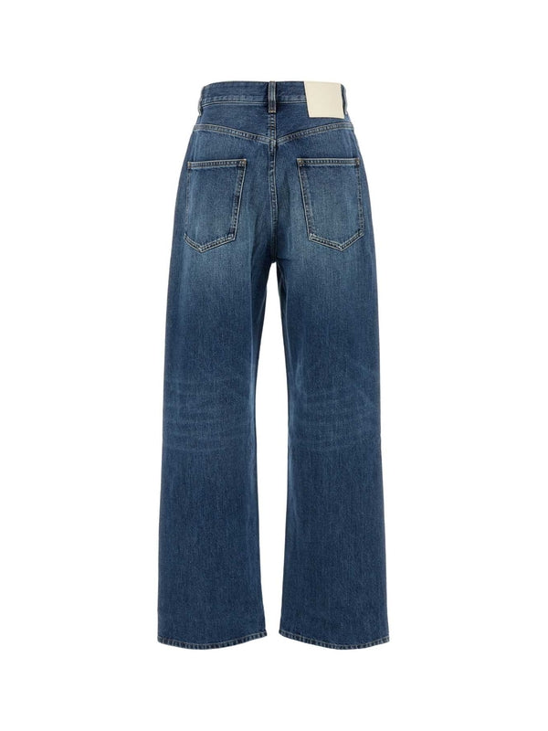 Back Logo Patch Denim Pants