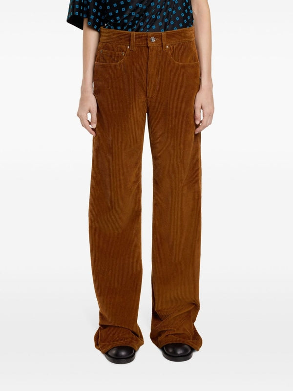 Button Detail Corduroy Pants