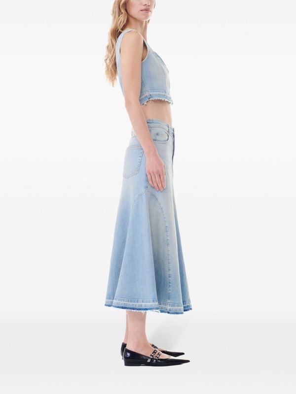 A-Line Organic Cotton Denim
  Skirt