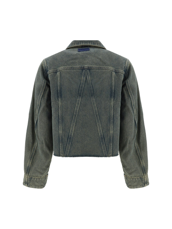 Back Logo Denim Jacket