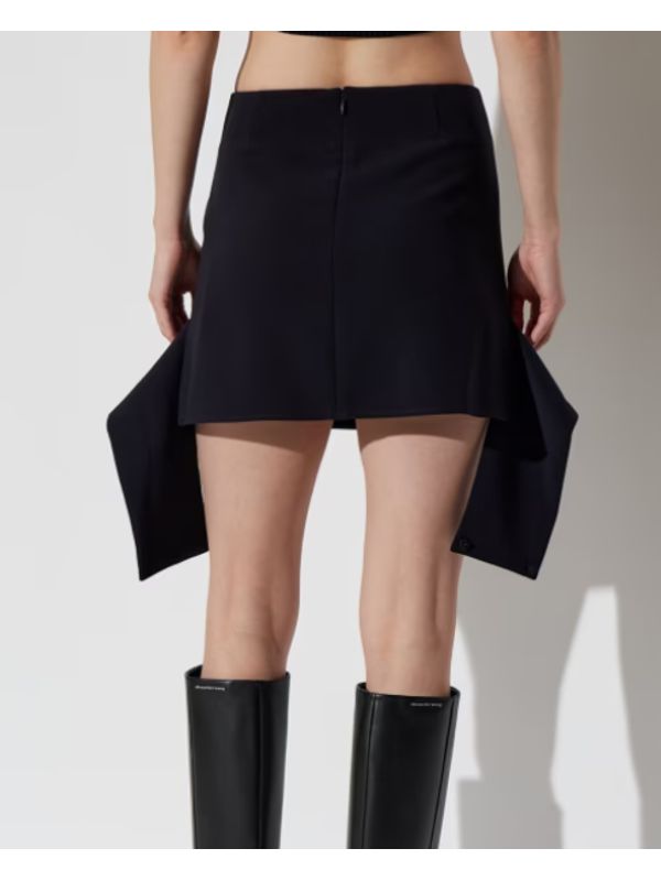 Poly Blend Mini Skirt