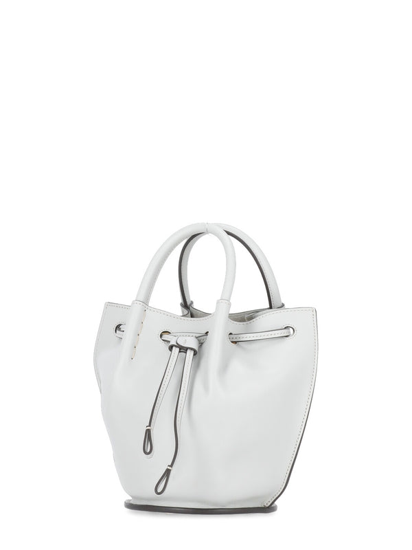 Buz Logo Leather Mini Bucket Bag