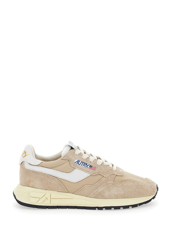 Autry Beige Low Top Sneakers