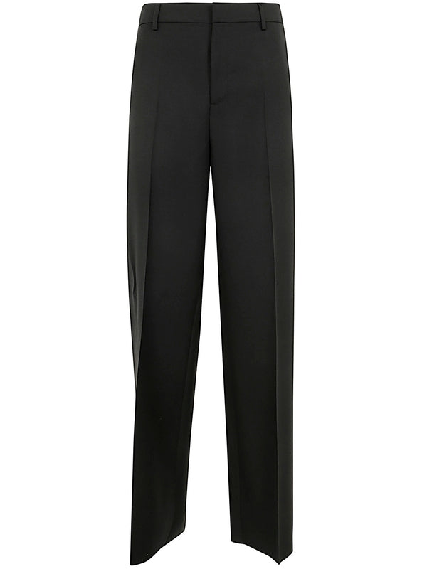 Wool Mohair Tailored Pants