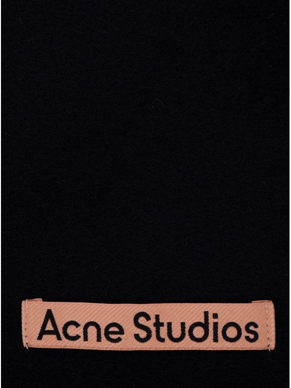 Acne Studios Black Wool Mufflers