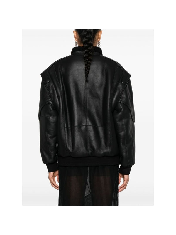 Reese Leather Bomber