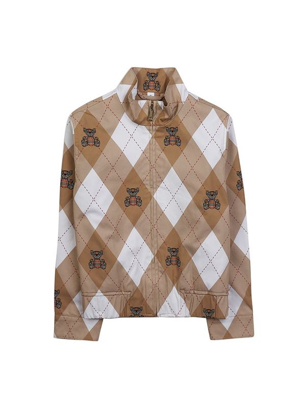 Argyle Pattern Printed Jacket