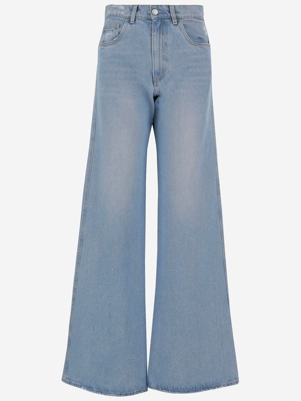 Wide Flare Denim Pants