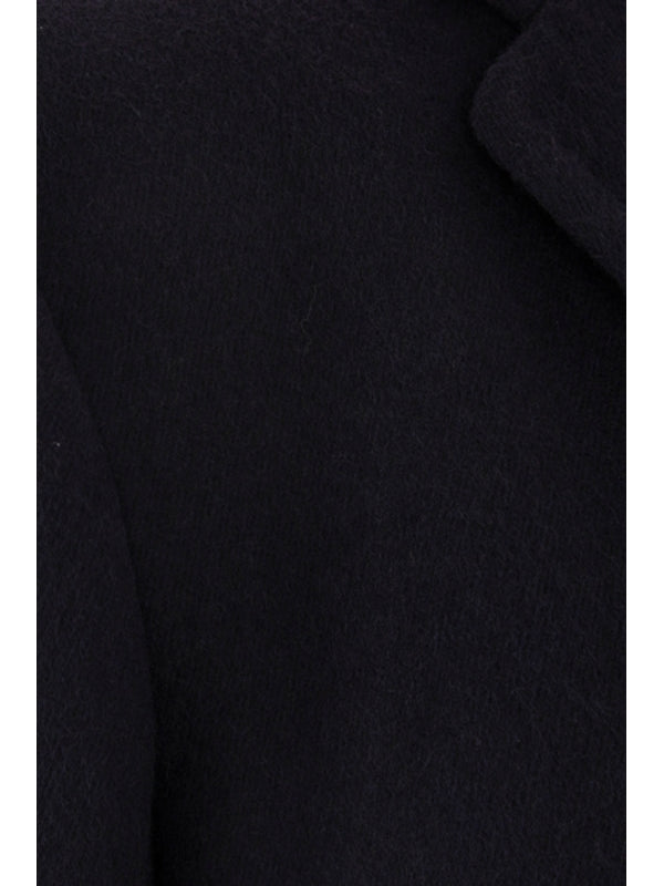 单排扣羊毛大衣