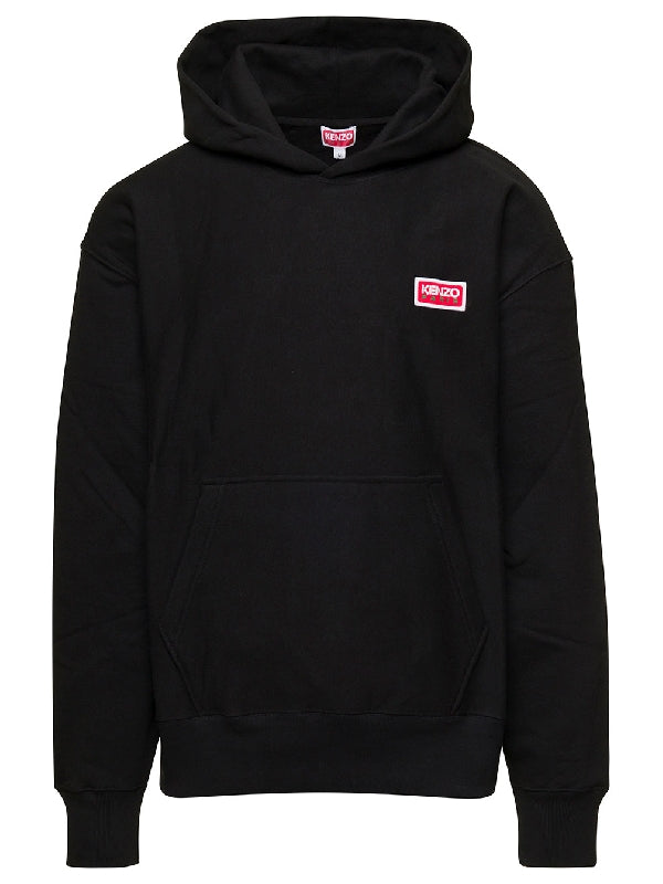 Paris Logo Embroidered Oversized Hoodie