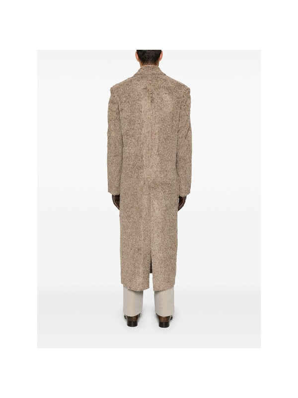 Larry Fluffy Double Wool Coat