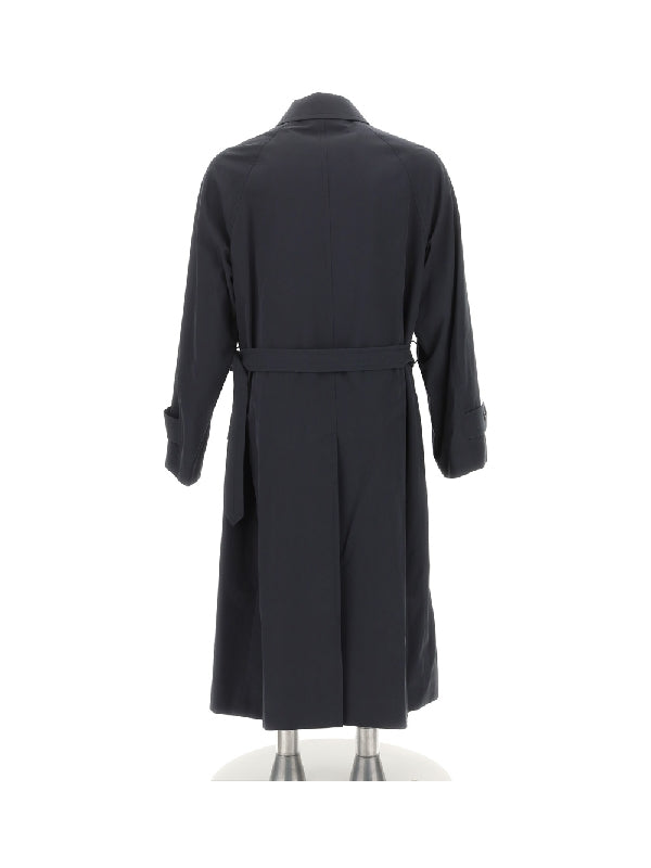 Belted Cotton Long Coat