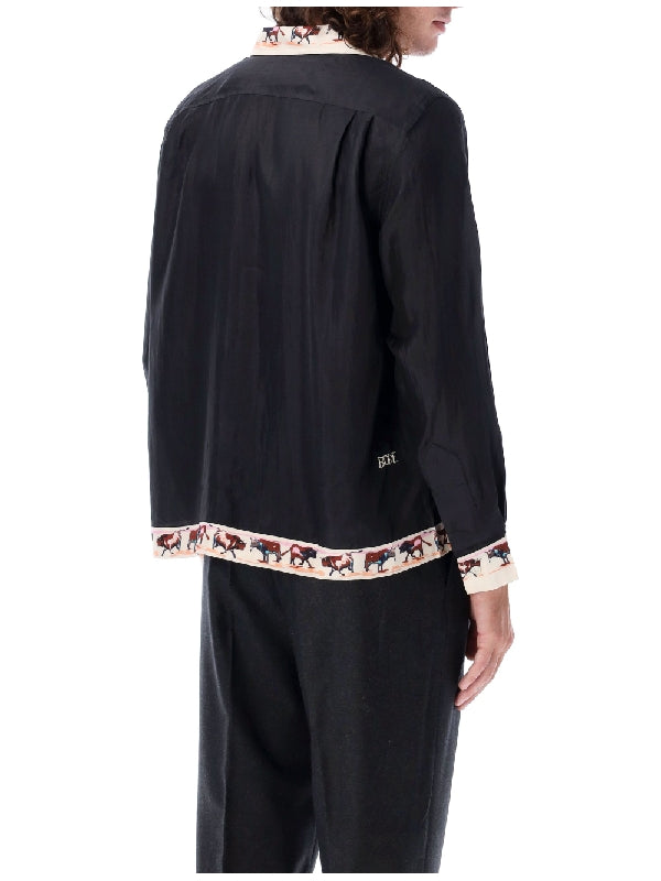 BODE - Taureau Silk Bowling Shirt - Jente