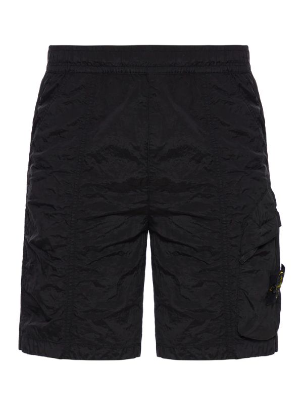 Wappen Patch Nylon Cargo Shorts