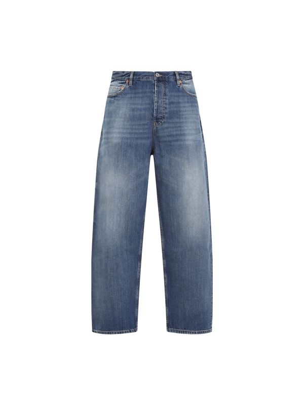 Back Logo Patch Denim Pants