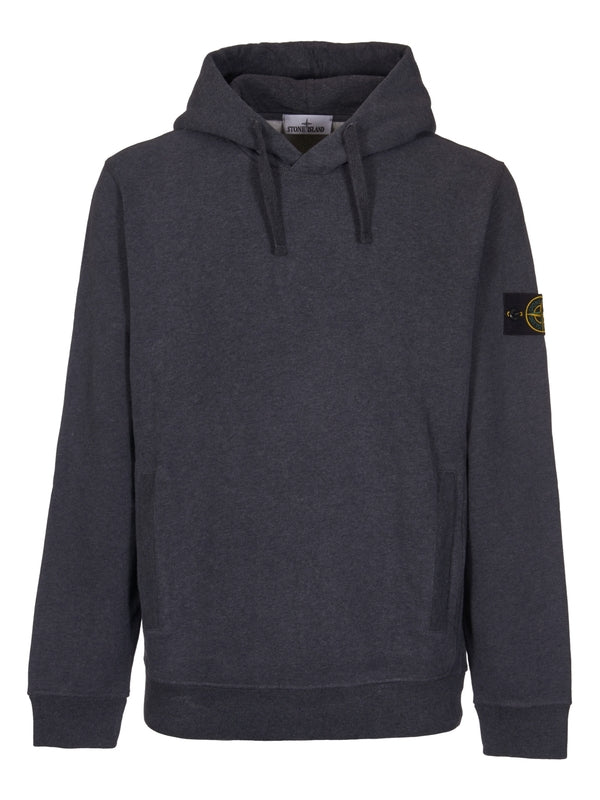 Wappen Patch Drawstring Cotton Hoodie