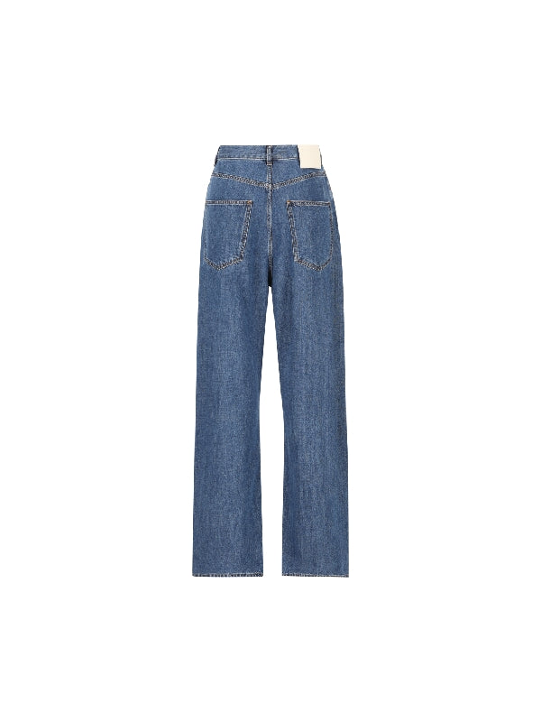 VALENTINO - Back Logo Patch Denim Pants - Jente